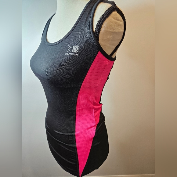 Karrimor Tops - Karrimor Long Bra Stretch Run Top W/Back Shoulder Pocket Size XS #W-353